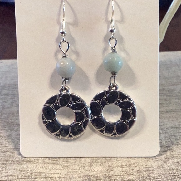 Silver Drop Earrings - Picture 3 of 5